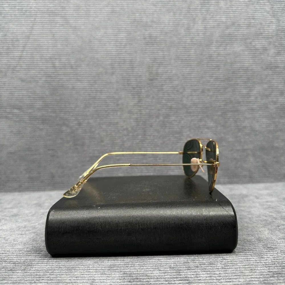Ray-Ban Aviator Gold Metal Frame Y2K Sunglasses Green Lens RB3025 Classic 58mm